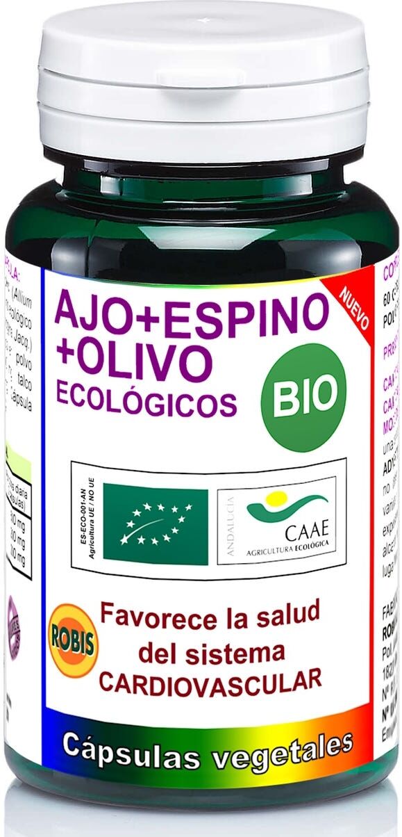 ROBIS Ajo+Espino+Olivo Ecológicos 60 caps