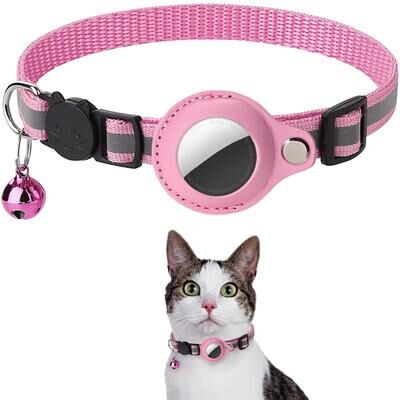 Inspire Essentials AirTag Safety Cat Collar Adjustable Reflective Breakaway Tracking Collar 1