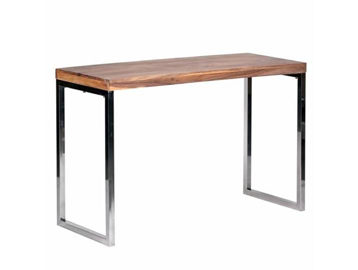 WOHNLING Sidetable Guna 120x45x77 cm Massief Acaciahout Metalen Poten