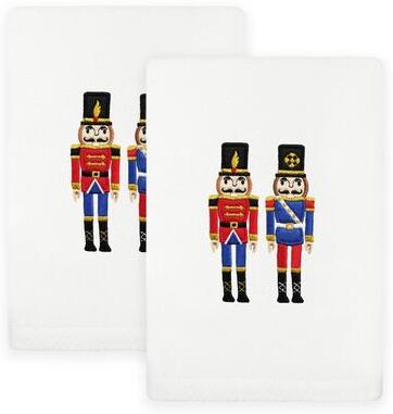 Authentic Hotel and Spa Christmas NUTCRACKERS Embroidered Luxury 100% Turkish Cotton Hand Towels Set of 2