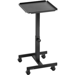 Celexon Beamertisch PT1010B, schwarz, 10 kg Traglast, 60 - 90 cm höhenverstellbar, 1 Ablage, mit Rollen