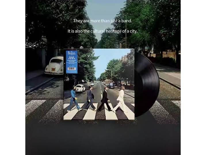 Disque vinyle LP classique du groupe The Beatles Abbey, entièrement compatible avec tous les tourne-disques et platines DJ standard, collection de musique pour fêtes
