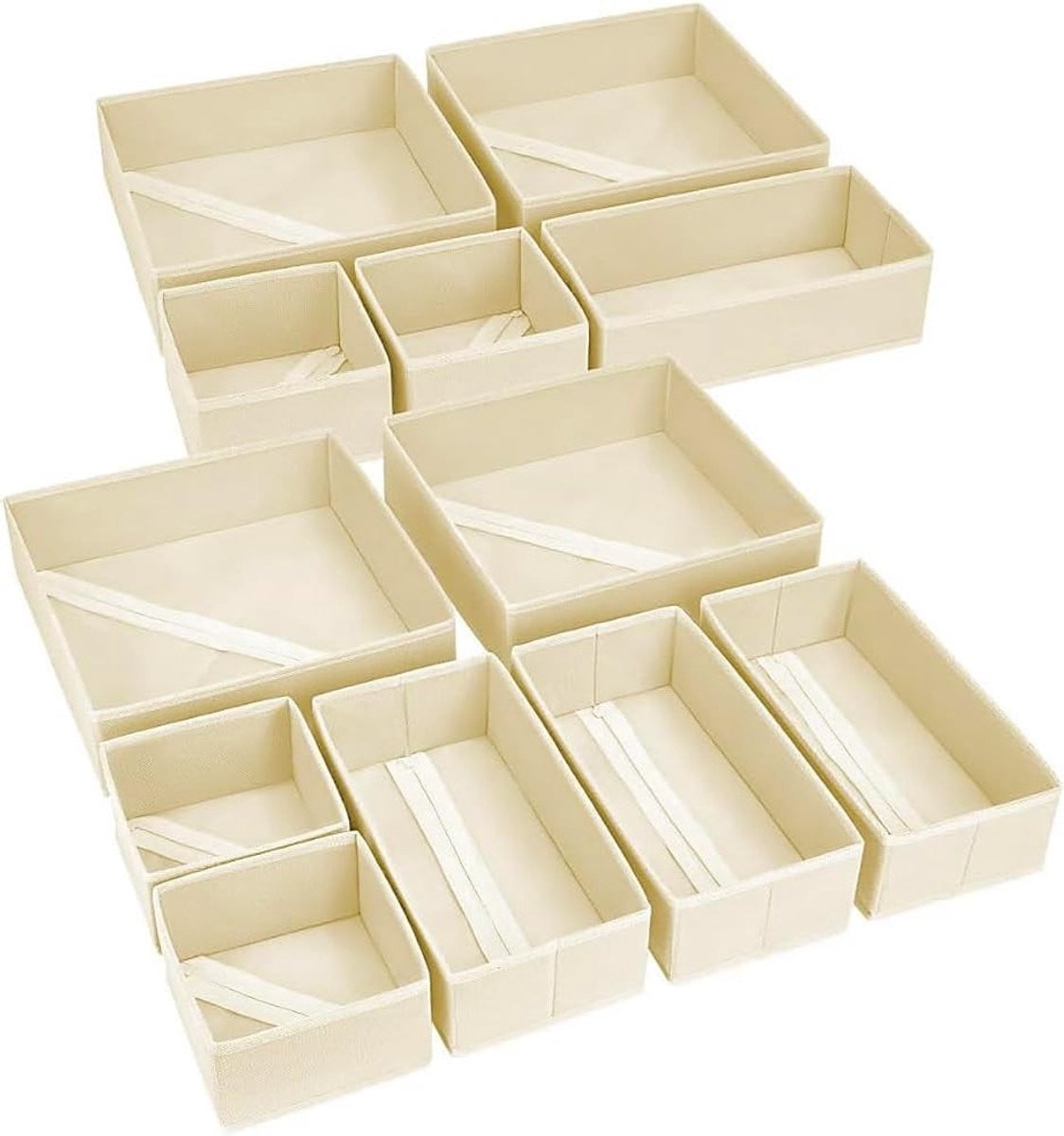Omgoods Set van 12 Lade Organizers voor Kleding en Accessoires