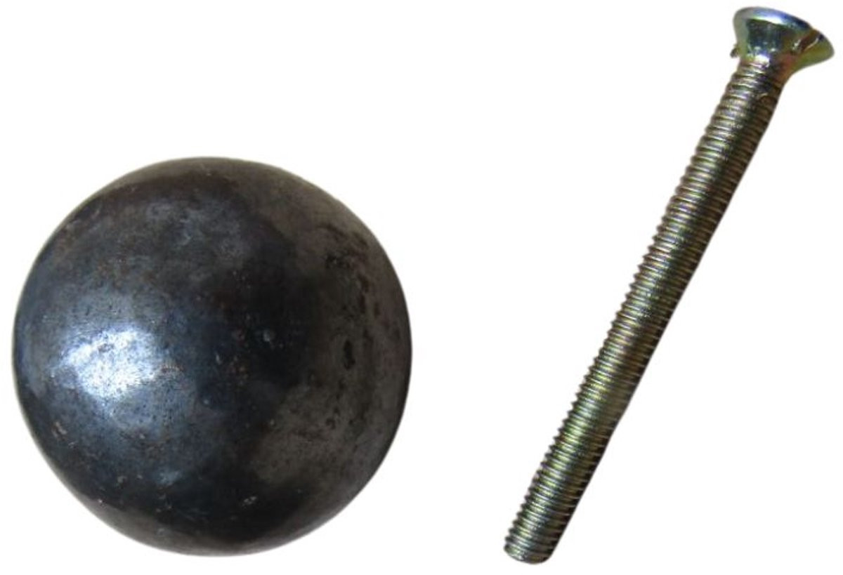 Ironmongery World Cannon Ball Kastknoop Antiek IJzer 30mm