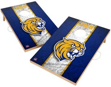 Skip's Garage Vintage Johnson & Wales Wildcats Regulation 2x4 Cornhole Set
