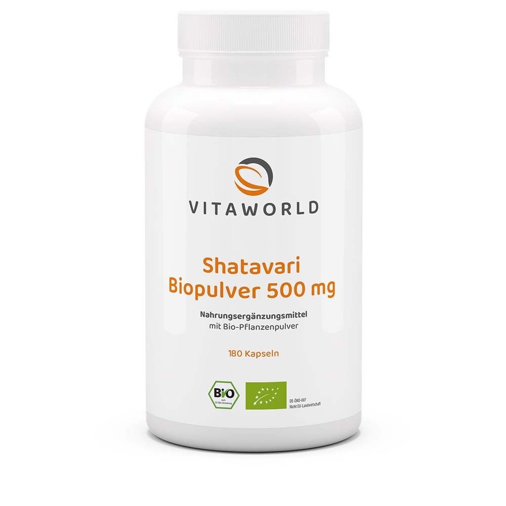 Shatavari 500 mg Bio Kapseln 180 St