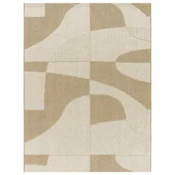 OUTDOORTEPPICH Boho Creme 160 x 220 cm
