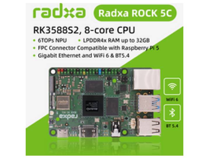 Radxa ROCK 5C RK3588S2, Radxa ROCK 5C Lite RK3582, computer met één bord