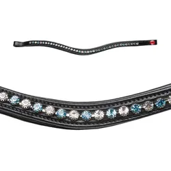 Kieffer Stirnriemen für Trense - Crystal Topaz - Warmblut