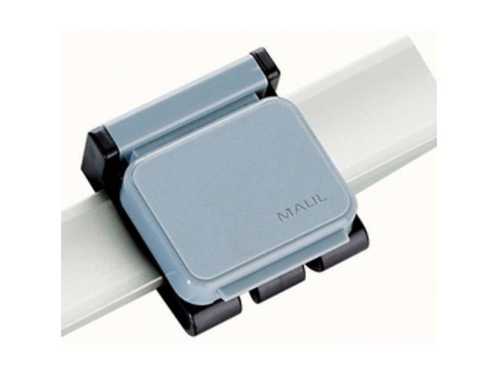 Clip magnétique, pour système de porte-plans, gris