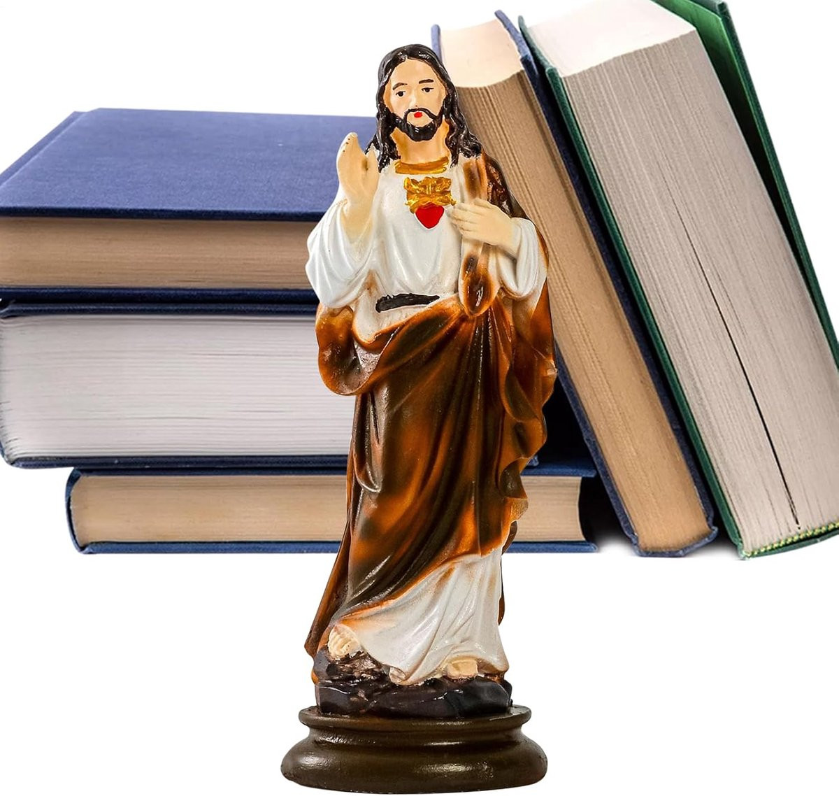 Jesus Figuur Christus Beeldje Multicolor Hoogte: 21 cm