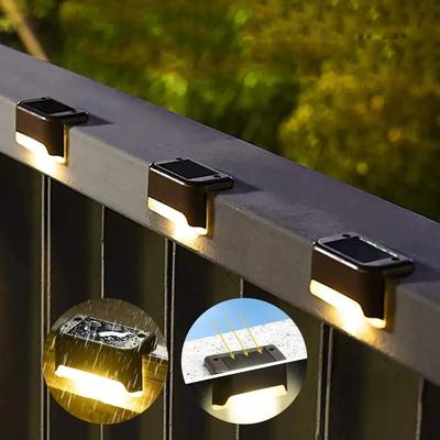 Uplifted Finds Solar LED Outdoor Deck And Stair Light For Garden And Patio Illumination 16 Pcs brown White