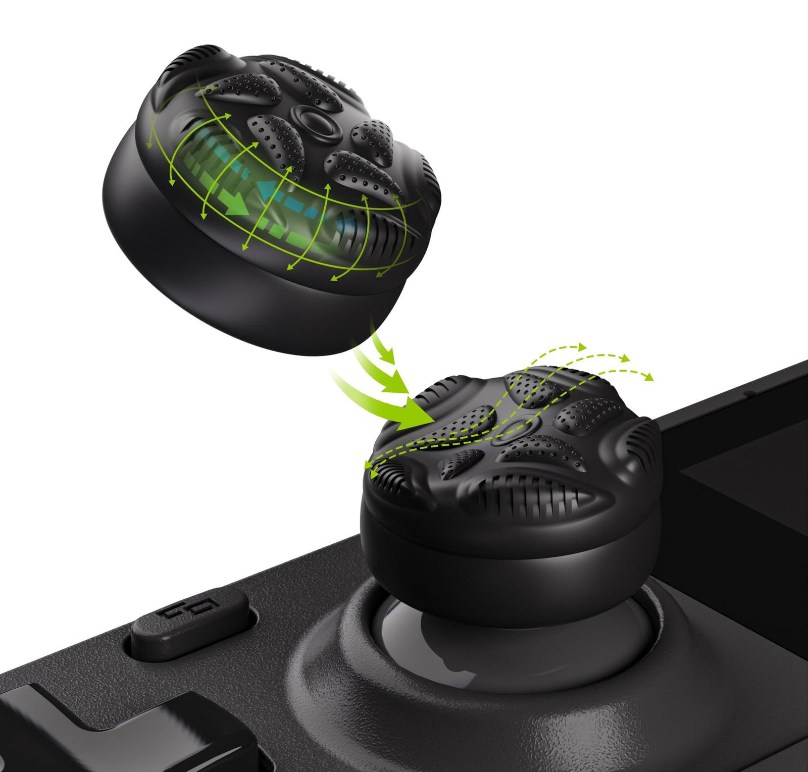 Merkloze Thumb Grips voor verbeterde controle tijdens het gamen