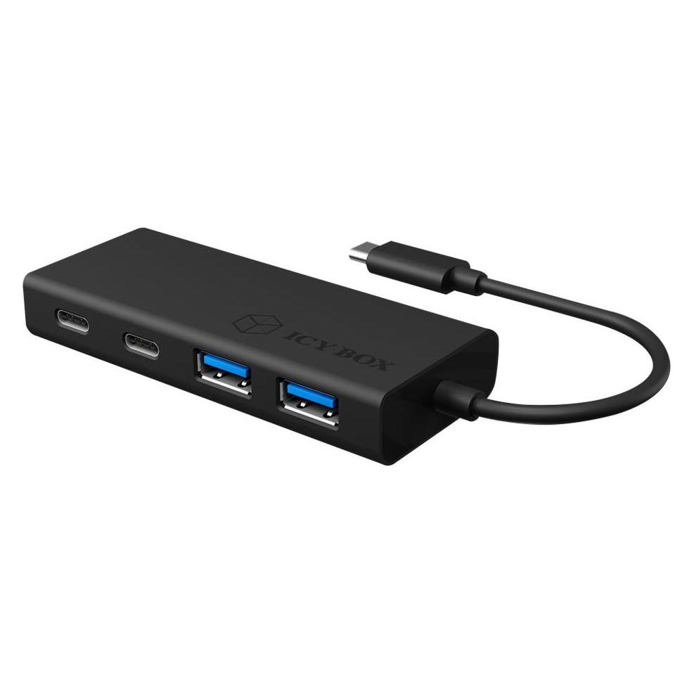 Icy Box USB Hub mit USB Type-C Anschluss und PD Port, IB-HUB1426-CPD (USB-C, 4 Ports) (IB-HUB1426-CPD)