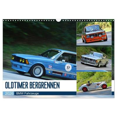 OLDTIMER BERGRENNEN - BMW Fahrzeuge (Wandkalender 2026 DIN A3 quer), CALVENDO Monatskalender