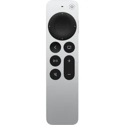 Apple Siri Remote (Gerätespezifische Fernbedienung, Bluetooth, Infrarot), Fernbedienung, Schwarz, Silber