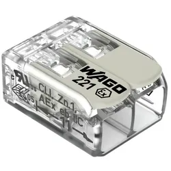 Wago Verbindungsklemme 2-Leiter transparent