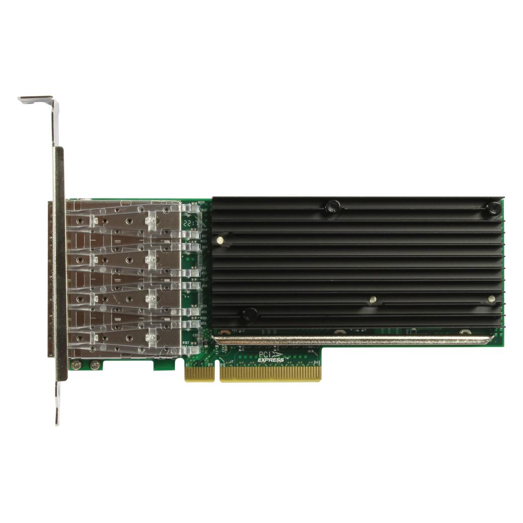 Allnet PCIe 10G x8 Quad SFP+ Fiber NIC Server Adapter (Mini PCI Express) (ALL0141v2-4SFP+-10G)