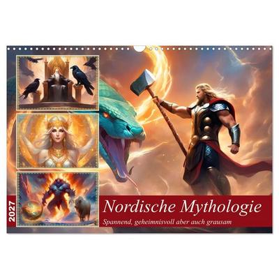 Nordische Mythen (Wandkalender 2027 DIN A3 quer), CALVENDO Monatskalender