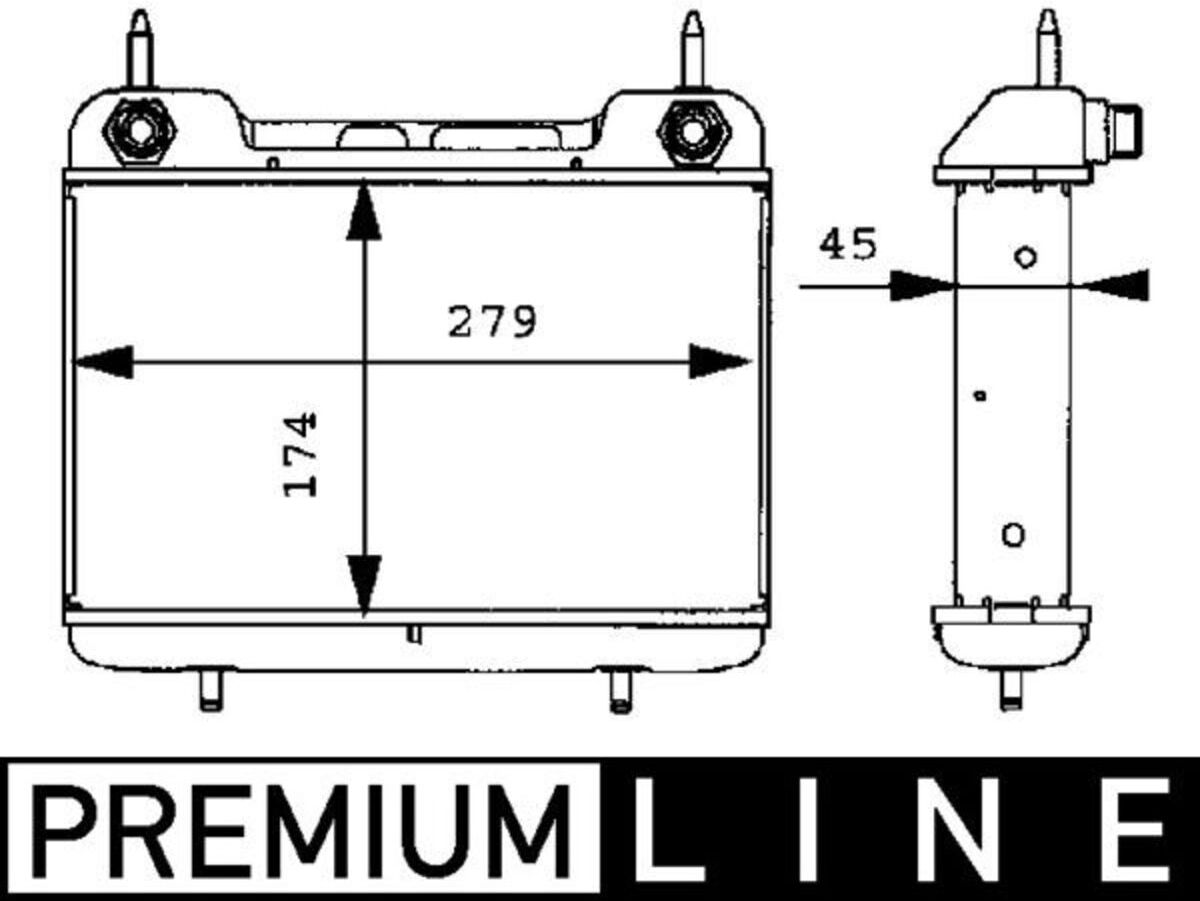 Ölkühler, Motoröl MAHLE CLC 27 000P
