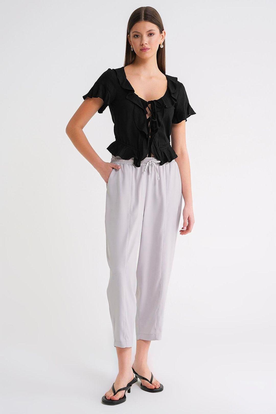 Salwar-Fit-Hüftbundhose