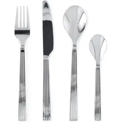 Rosendahl - GC Nouveau Cutlery Set - Steel - 16 parts, Besteck, Silber