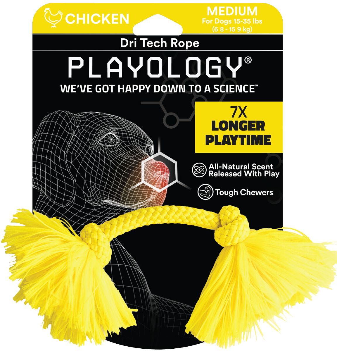 Playology Cane Gioco Corda Aroma Pollo M