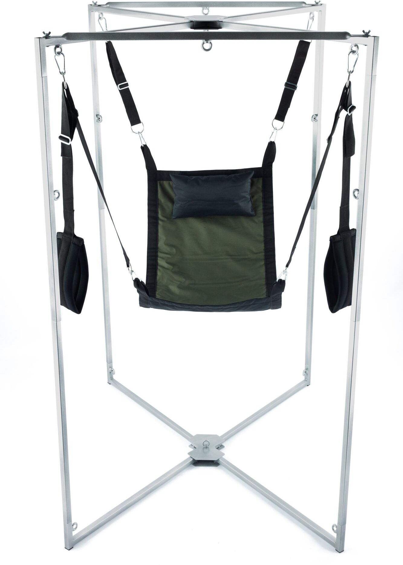 Mr Sling Pack Kit Sling Tissu Carré Kaki-Noir Armature Grise