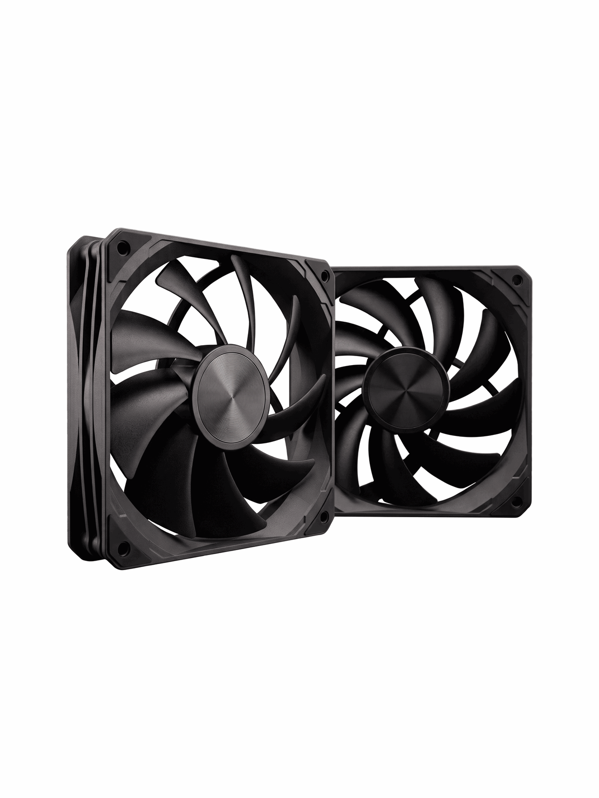 DUTZO F120 Performance (2-pack) - Gehäuselüfter - 120mm - Schwarz - 33 dBA