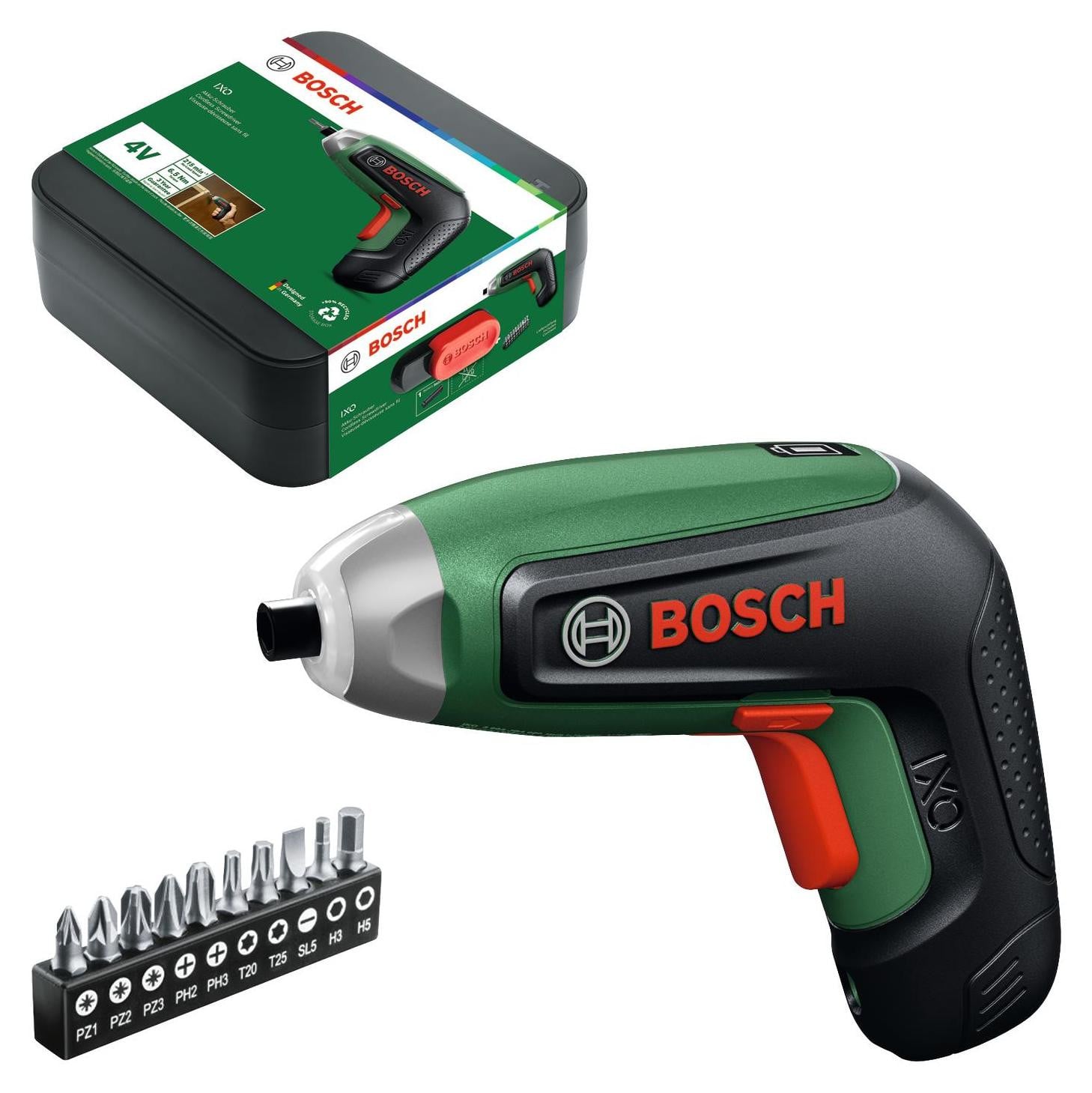 Bosch IXO 8 accuboormachine met 8 accu's