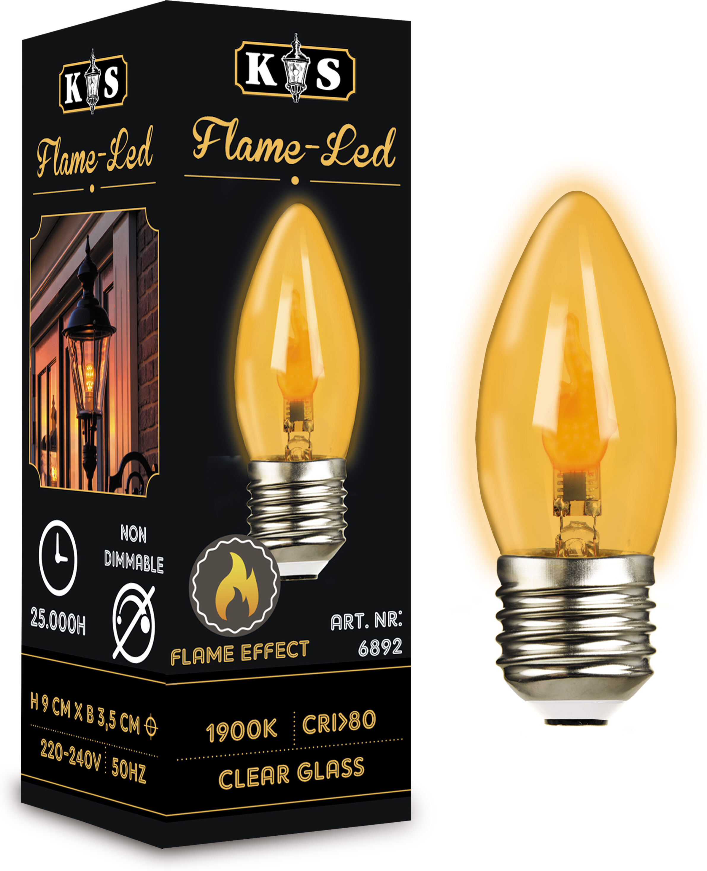 KS Verlichting Flame-LED 0.5W