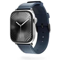 Epico 9918131600005 (Edelstahl, Leder), Uhrenarmband, Blau