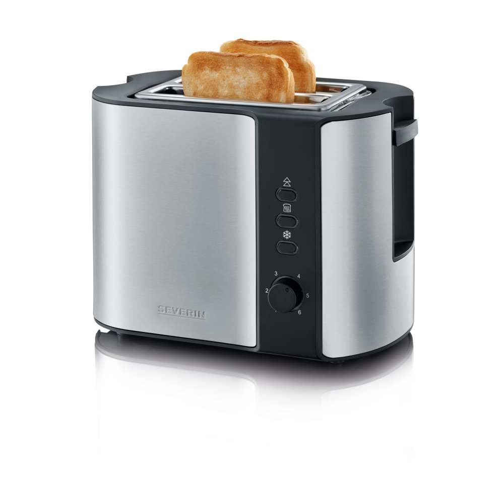 Severin AT2589 Toaster 800 W 2 Scheibe(n) (Schwarz, Edelstahl) 2589-000