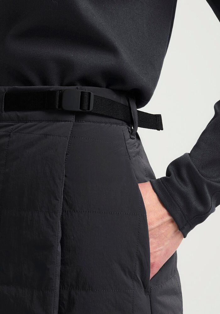 Wickelrock JACK WOLFSKIN "WINTERDUNE SKIRT W", Damen, Gr. S (36), schwarz, Obermaterial: 87% Polyamid 13% sonstige Fasern. Füllung: 100% Polyester. Futter: 100% Polyester, Röcke Wickelrock