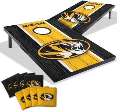 Skip's Garage Missouri Tigers NCAA Compact 2x3 Tailgate Cornhole Board Set