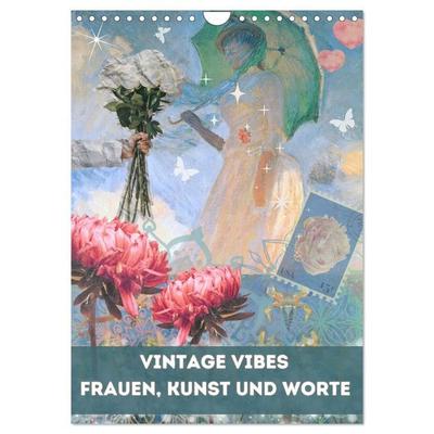 Vintage Vibes – Frauen, Kunst und Worte (Wandkalender 2027 DIN A4 hoch), CALVENDO Monatskalender