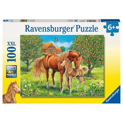 Puzzle Ravensburger Pferdeglück auf der Wiese 100 Teile XXL