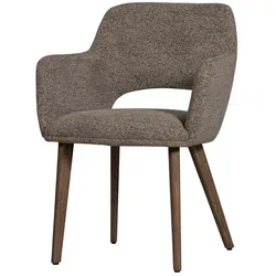 2er-Set DAHEIM Stuhl Murata Stoff Grau Taupe