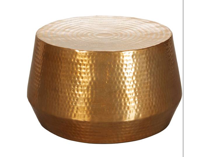 Couchtisch rund 60 x 36 cm Goldfarbig
