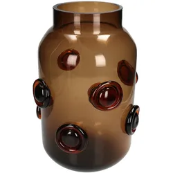 Vase BROWN DOTS (DH 20x31 cm) - braun - DH 20x31 cm