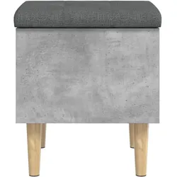 vidaXL, Sitzbank, Sitzbank mit Stauraum Betongrau 42x42x46 cm (42 cm)