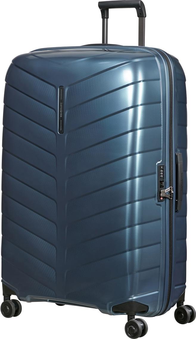 Samsonite Attrix Spinner 81 cm mit TSA-Zahlenschloss steel blue