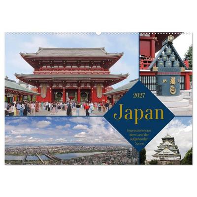Japan - Impressionen aus dem Land der aufgehenden Sonne (Wandkalender 2027 DIN A2 quer), CALVENDO Monatskalender
