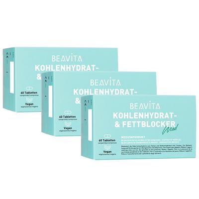 3 x Beavita Kohlenhydrat- & Fettblocker 3x60 St Tabletten