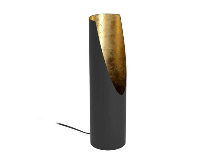 Eglo Tischleuchte Prebone, Schwarz/Gold, Stimmungslicht modernes