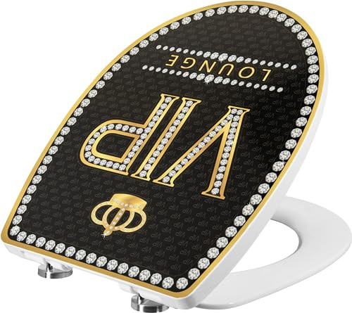 Cornat Wc-bril VIP 2.0 met motief, thermoplast, Quick up & Clean en softclosemechanisme