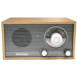 TechniSat CLASSIC 205 grau/ Golden Eiche (Bluetooth), Radio, Gold, Grau