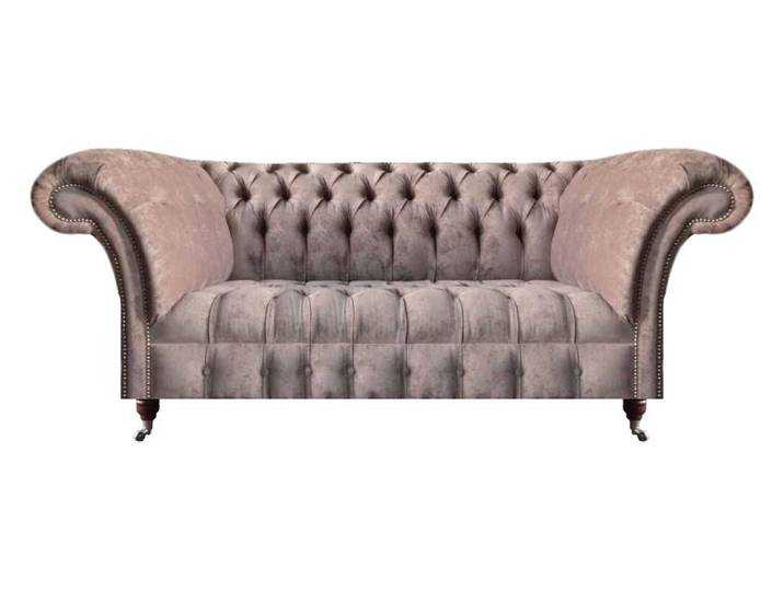 Xlmoebel Chesterfield-Sofa Graues Chesterfield-Sofa aus hochwertigem Stoff für elegantes Wohnen, 3-Sitzer, Hergestellt in Europa