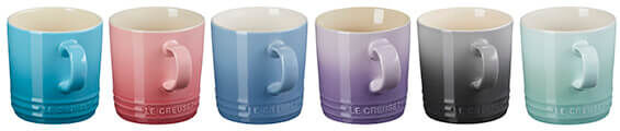 Le Creuset Stoneware Set of 6 350ml London Mugs