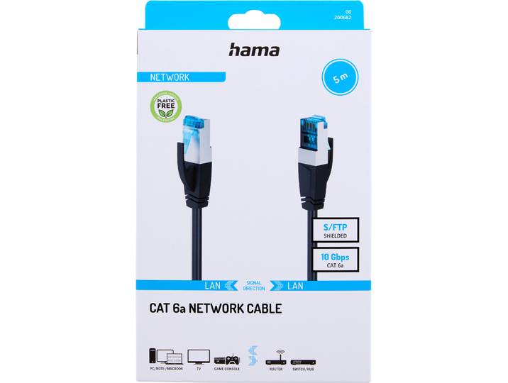 Hama LAN-Kabel CAT6a S/Ftp 5m